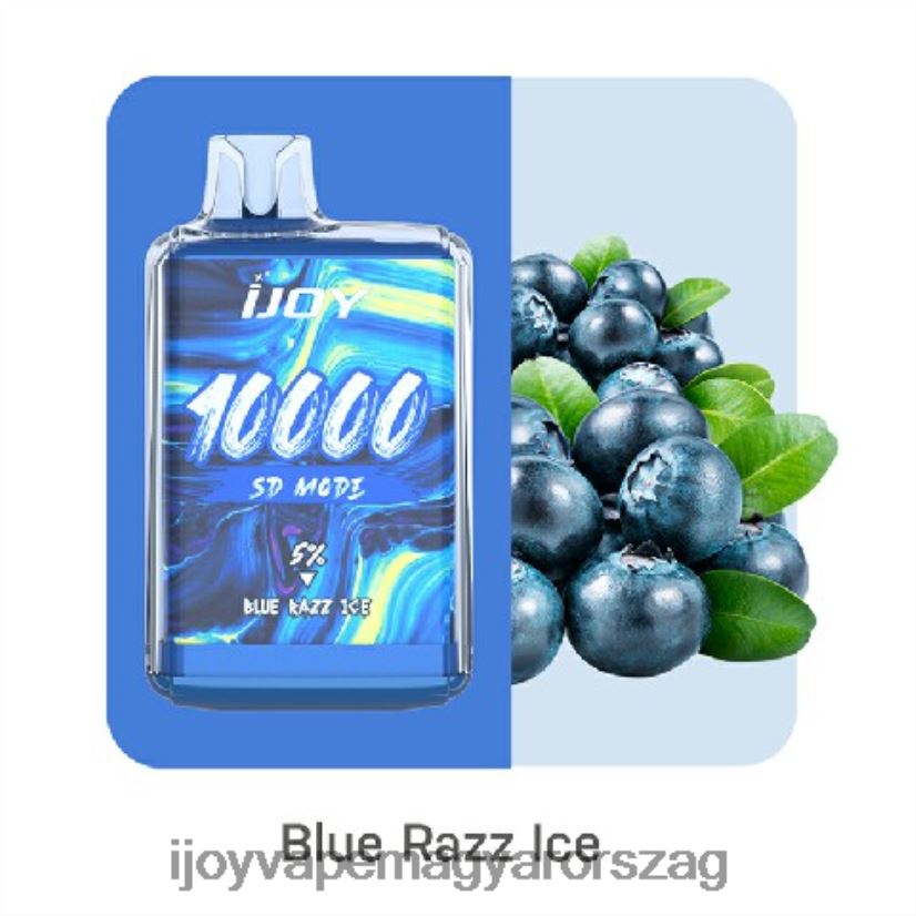 iJOY Bar SD10000 egyszer használatos Z424R8162 - iJOY Vape Budapest kék razz jég