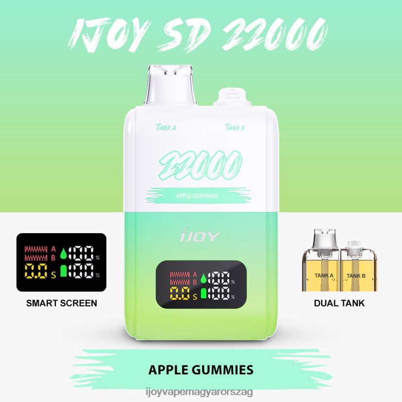 iJOY SD 22000 egyszer használatos Z424R8145 - iJOY Vape Price almás gumicukor