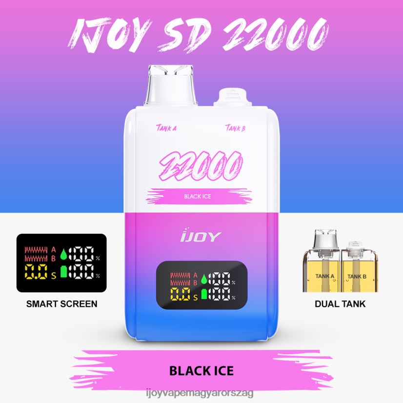 iJOY SD 22000 egyszer használatos Z424R8148 - iJOY Vape Review fekete jég