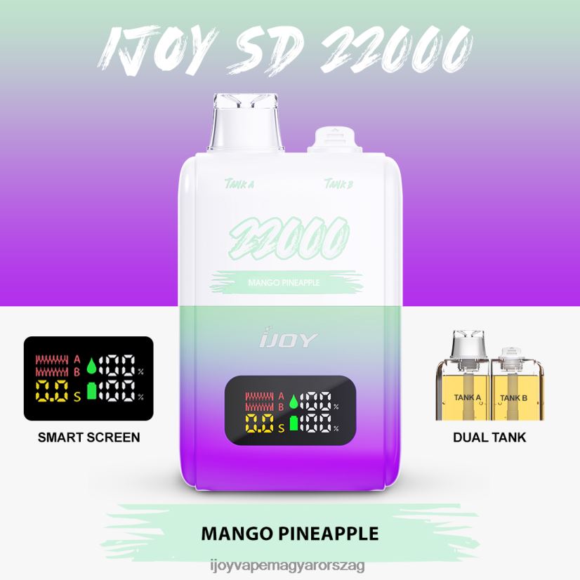 iJOY SD 22000 egyszer használatos Z424R8157 - iJOY Vape Disposable mangó ananász